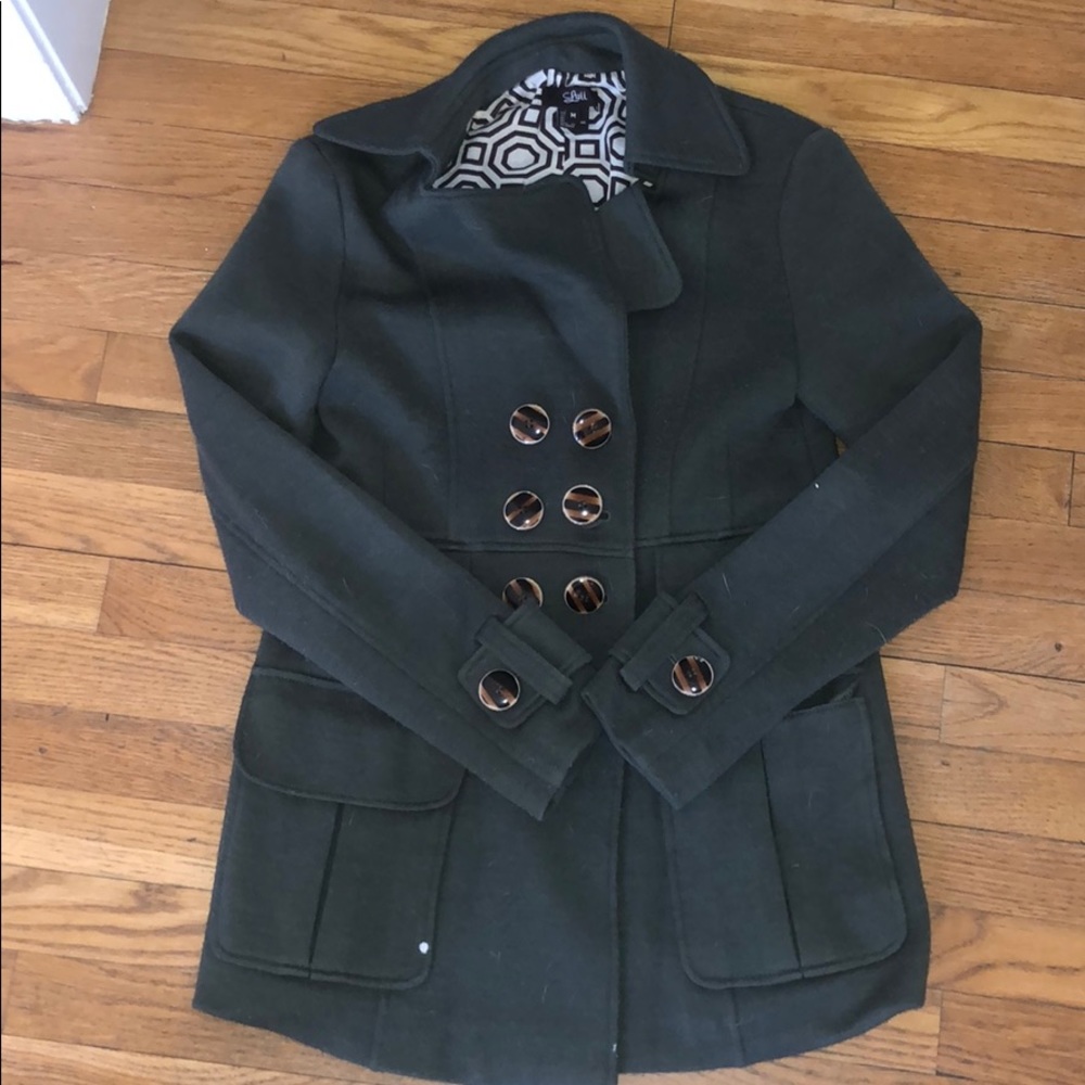Olive Green Pea Coat